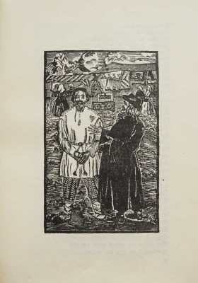 Пушкин А. Сказки / Гравюры на дереве В. Конашевича, М. Орловой, С. Мочалова, Н. Фан-дер Флит... Л., 1935.